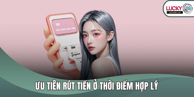 Ưu tiên rút tiền ở thời điểm hợp lý